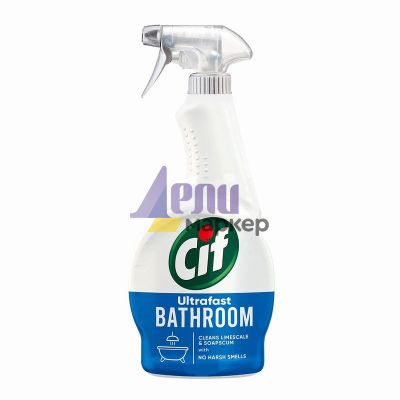 Препарат за баня CIF Ultrafast Bathroom Пулверизатор, 500 ml