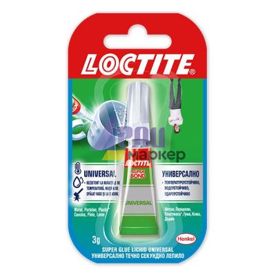 Лепило Loctite Super Bond Universal Моментно 3 g в блистер