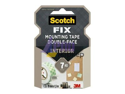 Лепяща лента Scotch Mounting Tape 331915 Монтажна двустранна 19 mm x 1.5 m