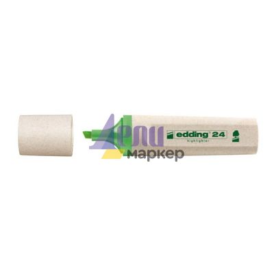 Текст маркер Edding 24 Ecoline Скосен връх 2-5 mm Зелен