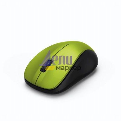 Мишка HAMA MW-300 Безжична оптична, USB, зелен/черен