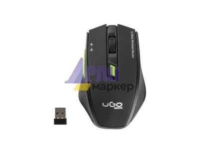 Мишка uGo Mouse MY-04 Безжична оптична, USB, Черна