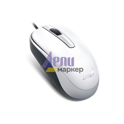 Мишка Genius DX-120 Оптична, USB, Бяла