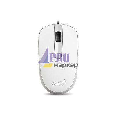 Мишка Genius DX-120 Оптична, USB, Бяла