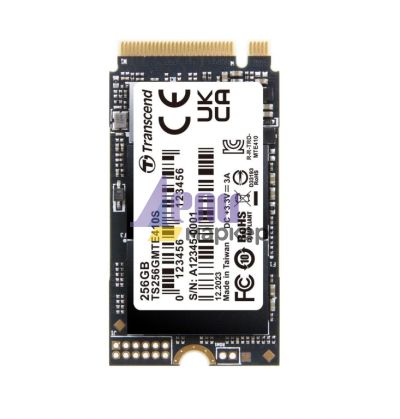 Твърд диск Transcend 256GB, M.2 2242, PCIe Gen4x4, NVMe, 3D TLC, DRAM-less