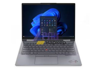 Лаптоп Lenovo ThinkPad X1 Yoga G8 Intel Core i7-1355U (up to 5.0GHz, 12MB), 32GB LPDDR5 6000MHz, 1TB SSD, 14" WQUXGA (3840x2400) OLED AR, AS, Touch, Intel Iris Xe Graphics, WLAN, BT, WWAN, 1080p&IR Cam, Backlit KB, Pen, NFC, FPR, Storm Grey, 4cell, Win11P