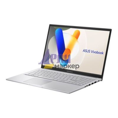 Лаптоп Asus Vivobook X1504ZA-NJ1068,Intel i3-1215U, 15.6" FHD(1920x1080), 16GB ,512GB PCIEG3 SSD, No OS,Silver