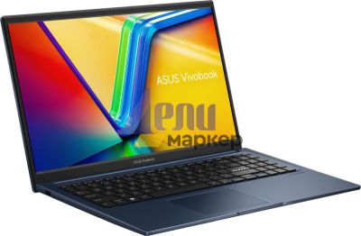 Лаптоп Asus Vivobook X1504VA-NJ857,Intel Core i3-1315U  1.2 GHz (10MB Cache, up to 4.5 GHz, 6 cores, 8 Threads), 15.6" FHD(1920x1080), 16GB (8 GB on BD),512G PCIEG3 SSD, No OS,Quiet Blue