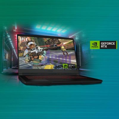 Лаптоп MSI Thin GF63 12VE, i5-12450H (8C/12T up to 4.40 GHz, 12 MB), 15.6" FHD (1920x1080) AG, 144Hz, IPS-Level, RTX 4050 6GB GDDR6, 16GB DDR4 (1x16 3200MHz), 512GB NVMe PCIe SSD Gen4x4, 1x 2.5" FREE, WiFi 6E, 3 cell, 52.4Whr, 84 key Red Backlit KBD, Blac