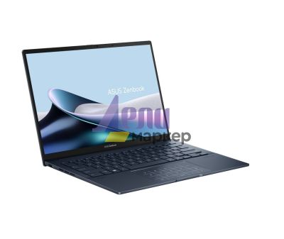 Лаптоп Asus Zenbook UX3405MA-PP086W, Intel Ultra 5 125H 1.2 GHz (18MB Cache, up to 4.5 GHz, 14 cores, 18 Threads),14.0" OLED ,3K (2880 x 1800) 16:10, DDR5 16GB LPDDR5X(ON BD.), 512 GB PCIEG4 SSD, Intel Art Graphics, Widnows 11, Ponder Blue