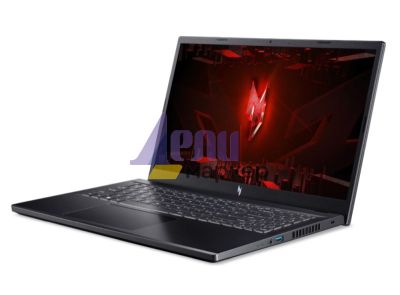 Лаптоп Acer Nitro 5, ANV15-51-58MD, Intel Core i5-13420H (up to 4.60 GHz, 12MB), 15.6" FHD IPS SlimBezel 144Hz, 16GB DDR5, 1024GB PCIe NVMe SSD, GeForce RTX 3050 6GB GDDR6, INTEL 2X2 AX+BT, HD Cam, FP, KB Backlight, No OS, Black