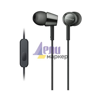 Слушалки Sony Headset MDR-EX155AP, black