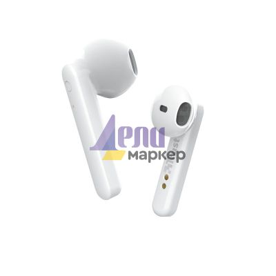 Слушалки TRUST Primo Touch Bluetooth Earphones White