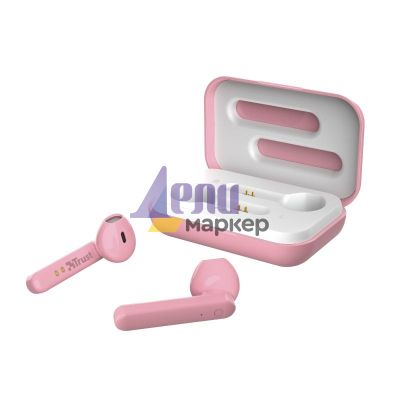Слушалки TRUST Primo Touch Bluetooth Earphones Pink