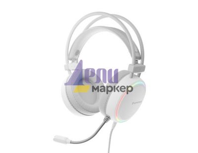 Слушалки Genesis Headset Neon 613 With Microphone RGB Illumination White