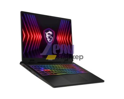 Лаптоп MSI Sword 16 HX B14VGKG, RTX 4070 8GB GDDR6, i7-14700HX (20C/28T, up to 5.5 GHz, 33MB), 16" 16:10 QHD+(2560x1600), 240Hz, 100% DCI-P3, 16GB DDR5 (8GBx2), 1TB NVMe SSD Gen4x4, Intel WiFi 6E, Windows 11 Home, 4 cell, 65Whr, 24-Zone RGB Gaming KBD, 2Y