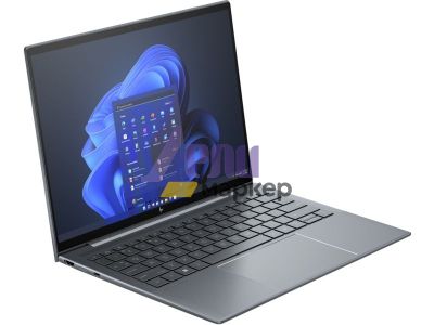 Лаптоп HP Dragonfly G4 Slate blue, Core i7-1355U(up to 5GHz/12MB/10C), 13.5" AG IPS 400 nits Touch, 32GB 6400Mhz On board, 1TB PCIe SED OPAL2, WiFi 6E+BT5.3, Intel XMM 7560 R+ LTE, NFC, Backlit Kbd, 6C Batt, Win 11 Pro, 3Y NBD On Site