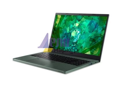 Лаптоп Acer Vero AV15-53P-56U4, Core i5-1335U, (3.4GHz up to 4.6Ghz, 12MB), 15.6" FHD IPS SlimBezel ( 1920 x 1200), 1*16GB LPDDR5, 512GB PCIe NVMe SSD, Intel UMA, FHD USB camera with shutter + mic, FPR, Wi-Fi 6E, BT, KB, No OS, Green