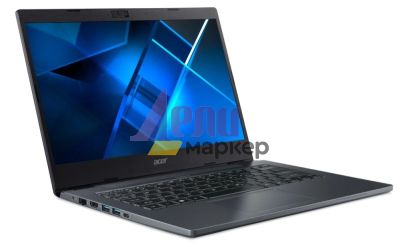 Лаптоп Acer Travelmate TMP413-51-TCO-72TK, Core i7-1355U (1.7GHz up to 5.0Ghz, 12MB), 13.3" IPS (WUXGA 1920x1200), 1*16GB DDR4, 1024GB PCIe NVMe SSD, Intel UMA, HD cam, TPM 2.0, FPR, Wi-Fi 6E, BT, NO OS, 3Y+Acer 7in1 Type C dongle+Acer 14" Slim 3in1 Backp