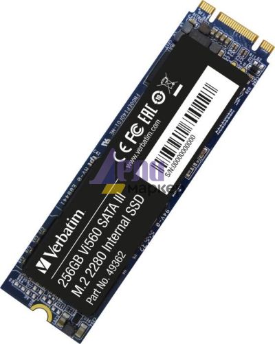 Твърд диск Verbatim Vi560 S3 M.2 SSD 256GB