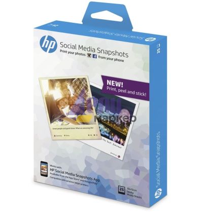 Хартия HP Social Media Snapshots, 25 sheets, 10x13cm