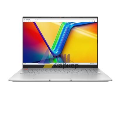 Лаптоп Asus Vivobook Pro OLED, K6602VV-OLED-MX931X,INTEL I9-13900H, 16" 3.2K (3200 x 2000) OLED 16:10 aspect ratio DDR5 16GB (8 GB on BD),1TBPCIEG3 SSD, RTX 4060 8GB, Windows 11 Pro, Cool Silver