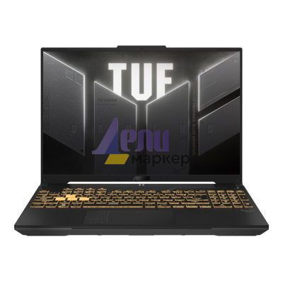 Лаптоп Asus TUF F16 FX607JU-N3138, i7-13650HX 2.4 GHz (24M  Cache, up to 4.9 GHz, 14 cores), 16" FHD+ (1920x 1200) 16:10,165z,16GB DDR5 ,1TB PCIe 4.0,RTX 4050 6GB GDDR6, Wi-Fi 6(802.11ax)Backlit Chiclet Keyboard 1-Zone RGB, no OS, Mecha Gray