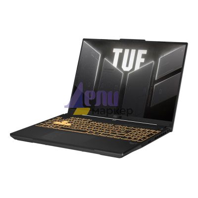 Лаптоп Asus TUF F16 FX607JU-N3138, i7-13650HX 2.4 GHz (24M  Cache, up to 4.9 GHz, 14 cores), 16" FHD+ (1920x 1200) 16:10,165z,16GB DDR5 ,1TB PCIe 4.0,RTX 4050 6GB GDDR6, Wi-Fi 6(802.11ax)Backlit Chiclet Keyboard 1-Zone RGB, no OS, Mecha Gray