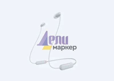 Слушалки Sony Headset WI-C100, white