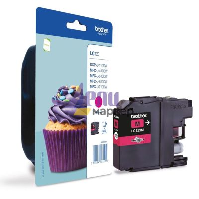 Консуматив Brother LC-123 Magenta Ink Cartridge for MFC-J4510DW