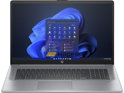 Лаптоп HP 470 G10 Asteroid Silver, Core i7-1355U(up to 5GHz/12MB/10C), 17.3" FHD IPS AG 300nits, 16GB 3200Mhz 1DIMM, 512GB PCIe SSD, WiFi 6 + BT 5.3, Backlit Kbd, 3C Batt, Free DOS, 2Y Warranty