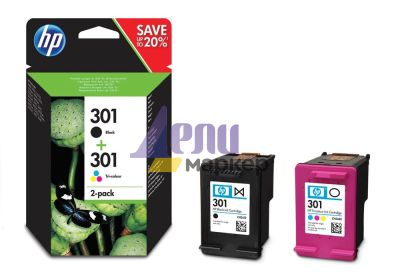 Консуматив HP 301 2-pack Black/Tri-color Original Ink Cartridges