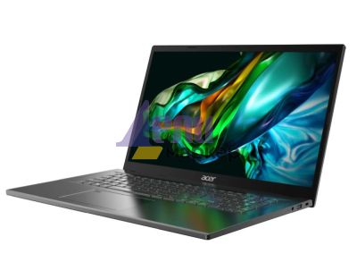 Лаптоп Acer Aspire 5, A517-58M-71M0, Intel Core i7-1355U (3.7GHz up to 5.00 GHz, 12MB), 17.3" FHD (1920 x 1080) IPS SlimBezel, 16GB LPDDR5, 1024GB PCIe NVMe SSD, Intel UMA, Wifi 802.11AX, BT, FP, HD Cam+mic, KB Backlight, No OS, Gray
