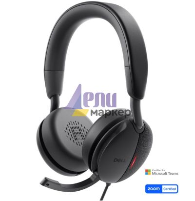 Слушалки Dell Pro Wired ANC Headset WH5024 + Dell Pro Wired / Wireless Headset Ear Cushions - HE524