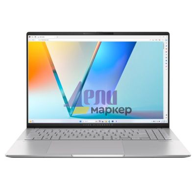 Лаптоп Asus Vivobook S M5606NA-MX023W,AMD Ryzen R5-7535HS, 16 " OLED  (3200 x 2000) 16:10,16GB LPDDR5X (8 GB on BD),512 GB SSD,Backlit Chiclet Keyboard 1-Zone RGB with Num-key, Windows 11, Cool Silver