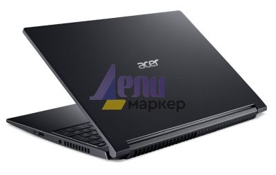 Лаптоп Acer Aspire 7, A715-42G-R8UF, AMD Ryzen 5 5500U (2.1GHz up to 4.0GHz, 8MB), 15.6" FHD IPS, 8GB DDR4 3200 (1 slot), 512GB NVMe SSD, GTX 1650 4GB GDDR6, Wi-Fi AX+BT5, FP, KB Backlight, No OS