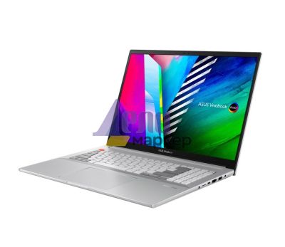 Лаптоп Asus Vivobook Pro 16X OLED N7600PC-OLED-L731X, Intel i7-11370H (3.3GHz up to 4.8GHz, 12MB), 16''OLED WQUXGA (3840 x 2400) GL, 400NITS(HDR) , DDR4 16GB( ON BD.)NVIDIA GeForce RTX 3050 4GB GDDR6,1TB PCIEG3 SSD,Win 11 Pro, Cool Silver