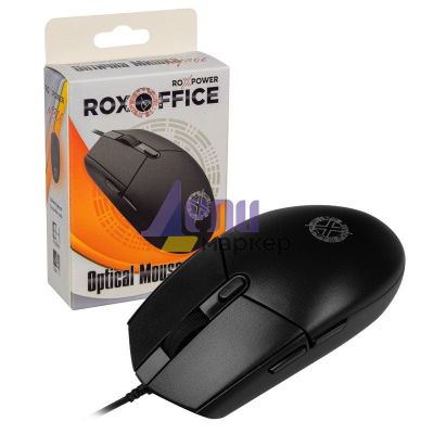 Мишка ROXPOWER ROXOFFICE M306 Оптична, USB, Черна