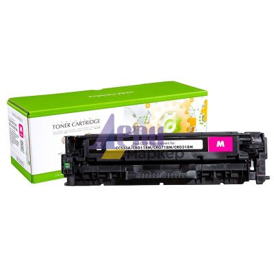 Tонер касета Static Control Magenta HP no. 304A CC531A-SUPER PREMIUM Съвместим консуматив, стандартен капацитет 2 800 стр.