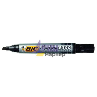 Перманентен маркер Bic 2300 Скосен връх 3.1-5.3 mm Черен