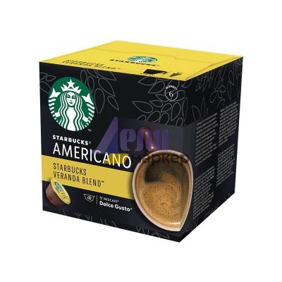 Кафе капсула Starbucks Americano Veranda 12 бр., съвместими с Dolce Gusto