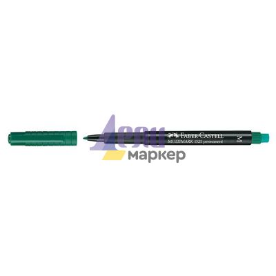 Универсален перманентен OHP маркер Faber-Castell 1525 М 1.0 mm Зелен