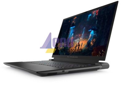Лаптоп Dell Alienware m18 R2, Intel Core i9 14900HX (24-Core, 36MB L3 Cache, up to 5.8GHz), 18" QHD+ (2560x1600) 165Hz, 3ms, FHD IR Cam, 32 GB: 2x16 GB, DDR5, 5600 MT/s, 1TB, M.2, PCIe NVMe SSD, RTX 4080 12GB GDDR6, Wifi 7, BT, Win11 Pro, Dark Metallic Mo
