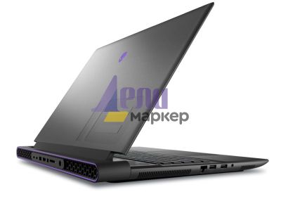 Лаптоп Dell Alienware m18 R2, Intel Core i9 14900HX (24-Core, 36MB L3 Cache, up to 5.8GHz), 18" QHD+ (2560x1600) 165Hz, 3ms, FHD IR Cam, 32 GB: 2x16 GB, DDR5, 5600 MT/s, 1TB, M.2, PCIe NVMe SSD, RTX 4080 12GB GDDR6, Wifi 7, BT, Win11 Pro, Dark Metallic Mo