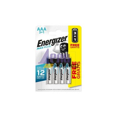 Батерия Energizer MAX PLUS R03/AAA Алкална супер усилена, 1.5V, 3+1 бр.