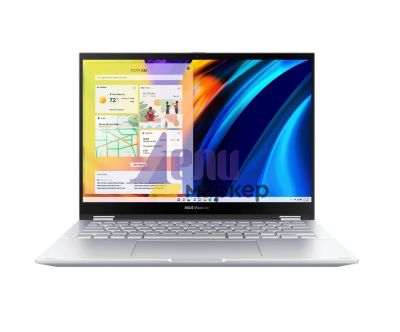 Лаптоп Asus Vivobook S Flip OLED TN3402QA-OLED-KN721W,AMD Ryzen 7 5800H (3.2GHz up to 4.4GHz, 16MB), 14``OLED ,WQ+ BEND GL 400NITS(HDR) , DDR4 16GB( 8 ON BD.),512GB PCIEG3 SSD, Windows 11 , Num Pad,IlimKbd