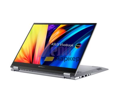 Лаптоп Asus Vivobook S Flip OLED TN3402QA-OLED-KN721W,AMD Ryzen 7 5800H (3.2GHz up to 4.4GHz, 16MB), 14``OLED ,WQ+ BEND GL 400NITS(HDR) , DDR4 16GB( 8 ON BD.),512GB PCIEG3 SSD, Windows 11 , Num Pad,IlimKbd