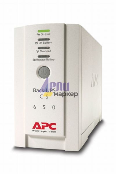 Непрекъсваем ТЗИ APC Back-UPS CS 650VA, USB or serial connectivity