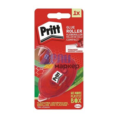 Лепило Pritt Compact Permanent Универсално, ролка 10 m