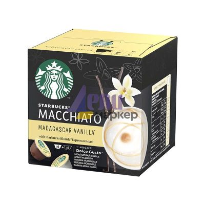 Кафе капсула Starbucks Vanilla Macchiato 12 бр., съвместими с Dolce Gusto